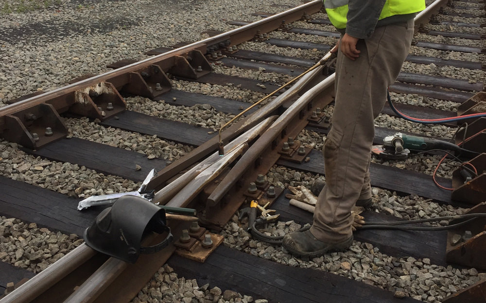 Entretien des coeurs de croisement ferroviaires