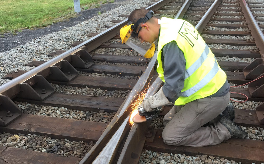 Entretien des coeurs de croisement ferroviaires